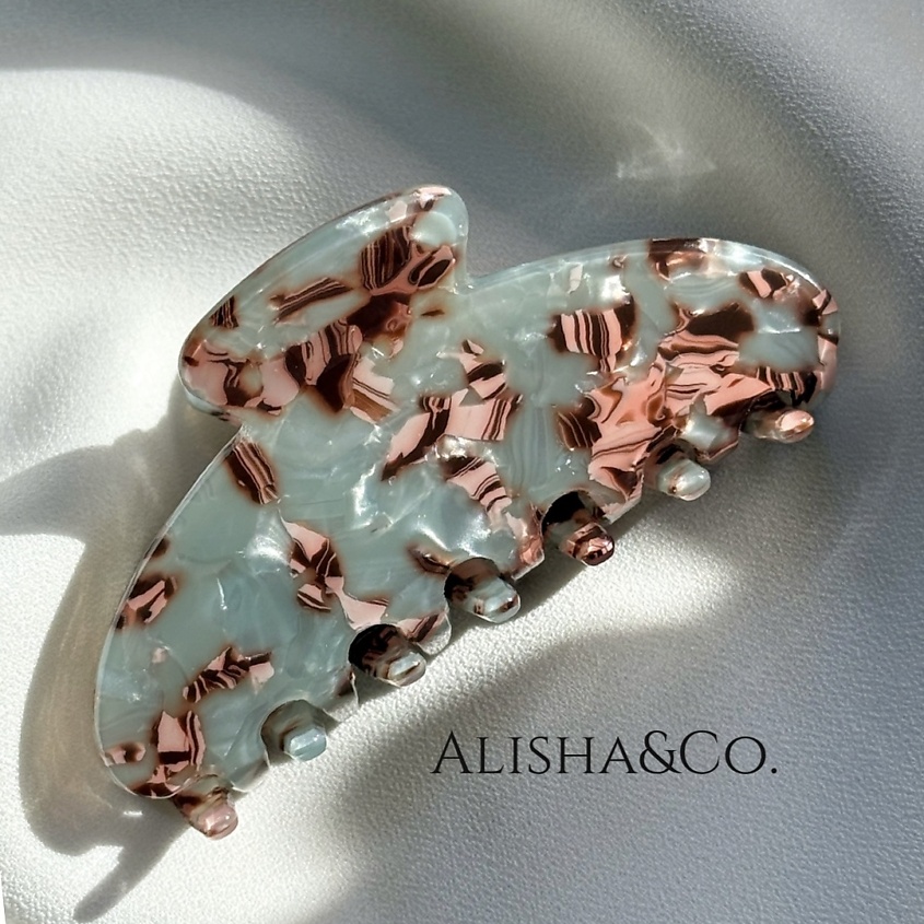 Изображение товара Крабик для волос Jolie средний 8 см серый ALISHA&CO. женский аксессуар