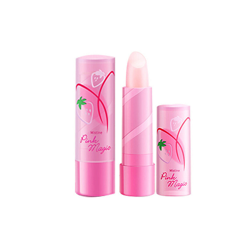 Изображение товара М набор из 2 проявляющихся бальзамов для губ Mistine Pink Magic клубничная магия 7,4 г