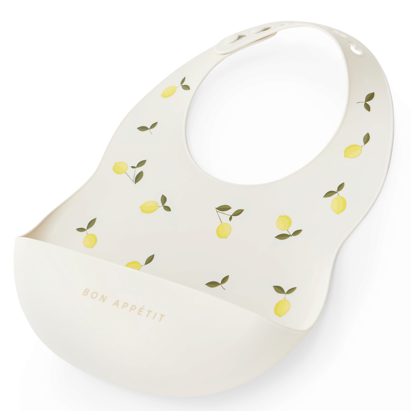 Изображение товара Силиконовый нагрудник HAPPY BABY с кармашком для улавливания пищи