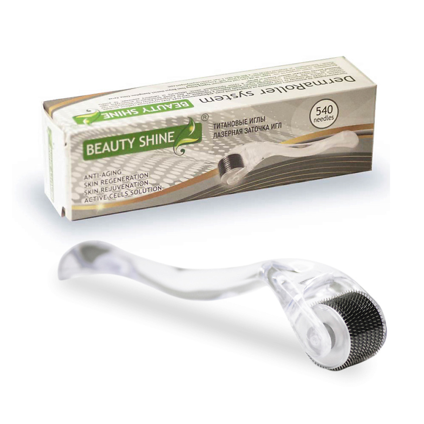 Изображение товара Мезороллер для лица 540 титанных игл 1.00 мм BEAUTY SHINE для стимуляции кожи