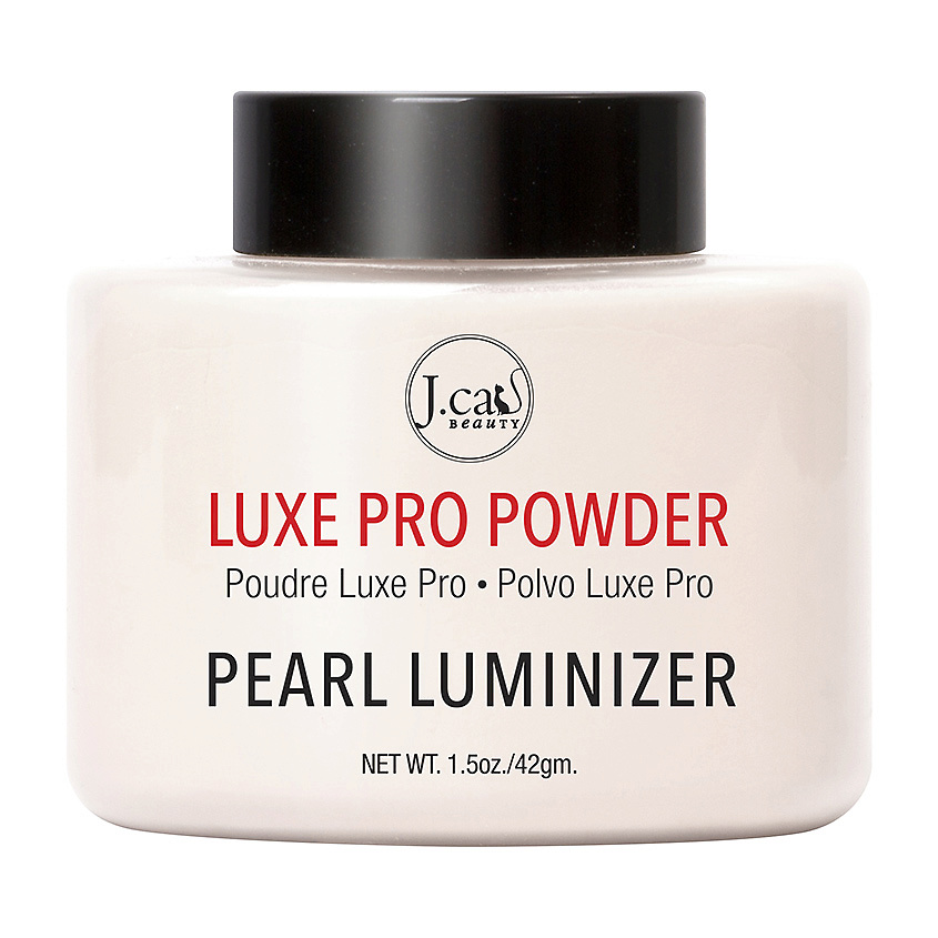 Изображение товара J. CAT BEAUTY Пудра Luxe Pro для лица, Pearl luminizer 42 г
