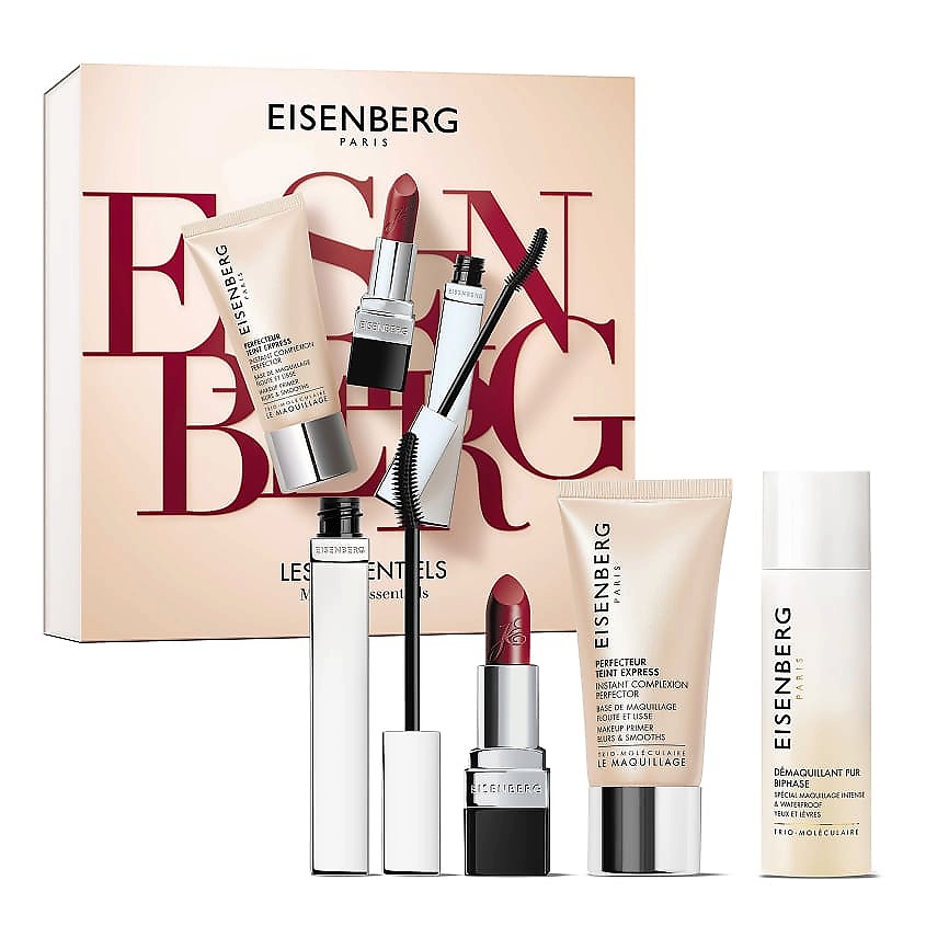 Изображение товара EISENBERG Набор Les Essentiels для макияжа: тушь, помада, праймер, средство для снятия