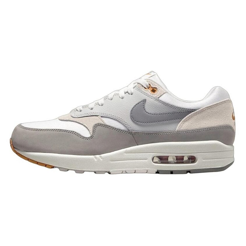 Изображение товара NIKE Кроссовки Air Max 1 Summit White Flat Pewter Iron Ore, цвет: серый, размер: 39