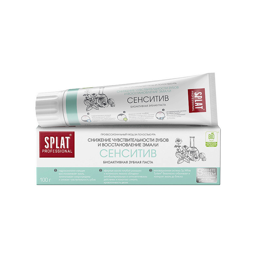Изображение товара SPLAT Зубная паста Сенситив Professional Sensitive, 100 г