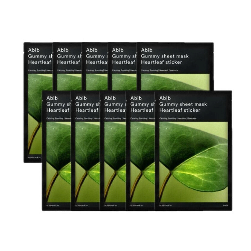 Изображение товара ABIB Гумми Маска для лица Heartleaf Sticker Тканевая успокаивающая 27 мл
