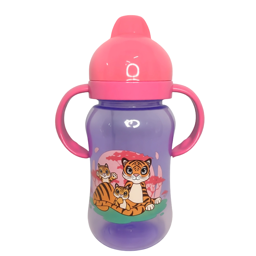 Изображение товара Поильник Uviton для детей 270 мл с силиконовым носиком, розовый