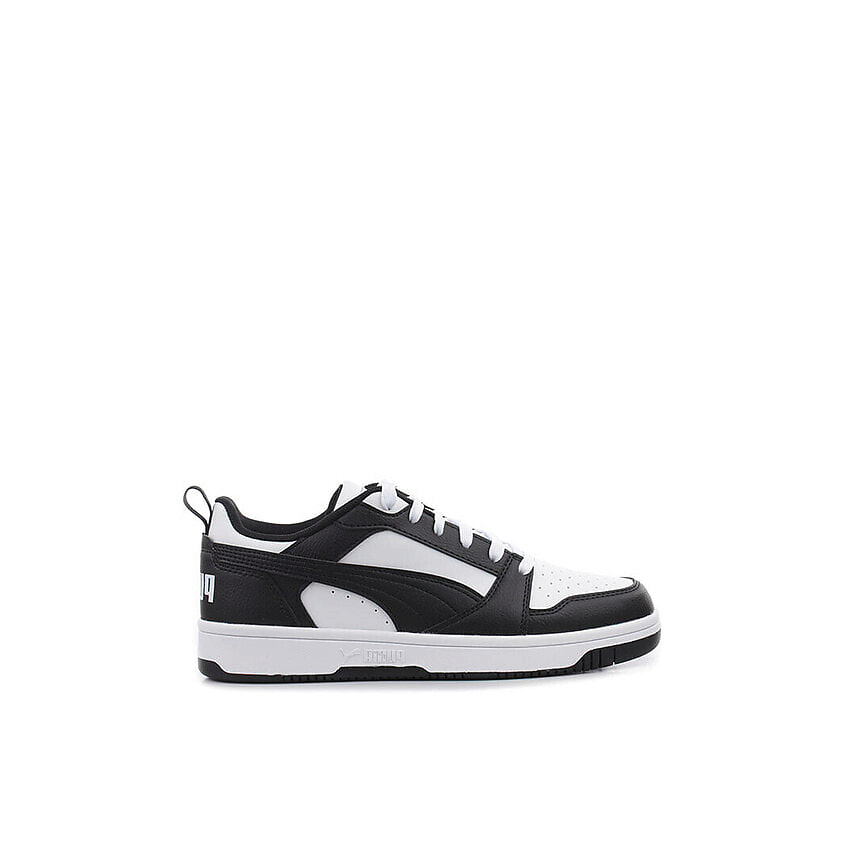 Изображение товара PUMA Детские кроссовки buty rebound v6 lo jr white pu, цвет: Черный, размер: 38.5