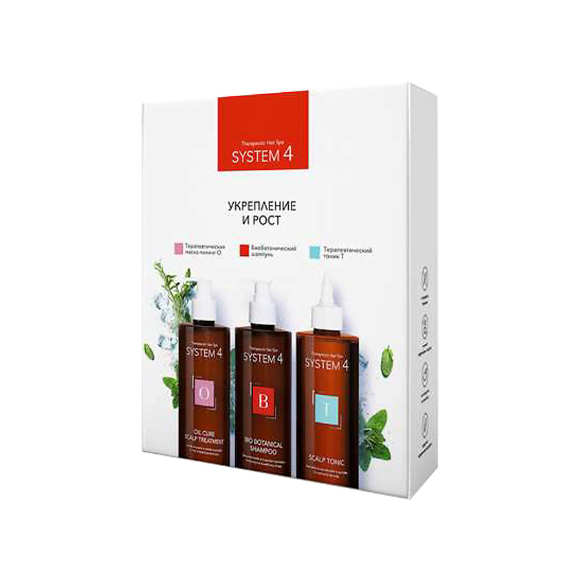 Изображение товара Набор для укрепления и роста волос SYSTEM4 3x500 мл