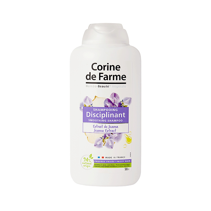 Изображение товара CORINE DE FARME Шампунь разглаживающий с Экстрактом Хикамы Shampoo Smoothing Jicama Extract, 500 мл