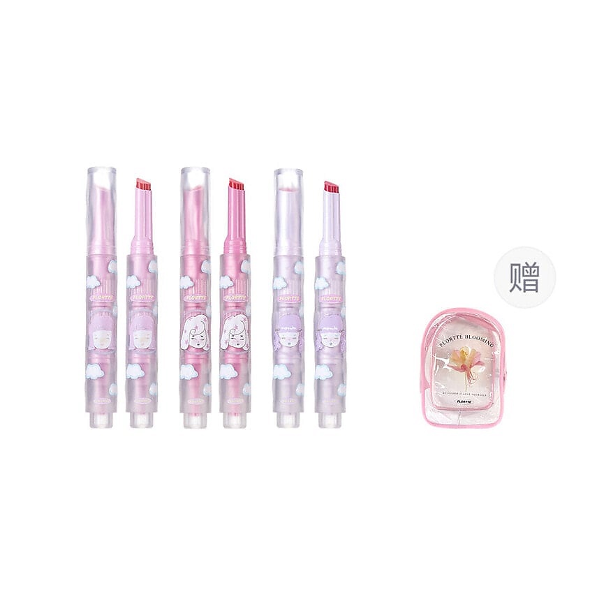 Изображение товара FLORTTE Набор помад Wackky Girl's World Solid Lip Mud
