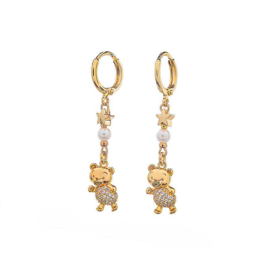 Изображение товара LANZEROTTI Серьги Mustang, цвет: золотой