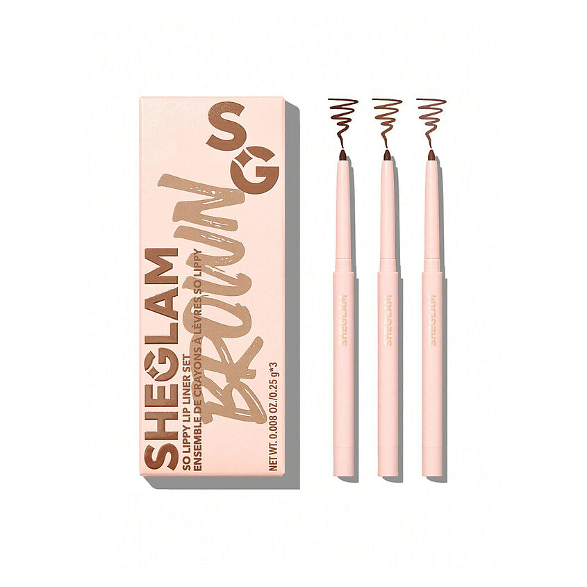 Изображение товара SHEGLAM Набор карандашей для губ So Lippy Lip Liner Set Au Naturel, 3 шт.