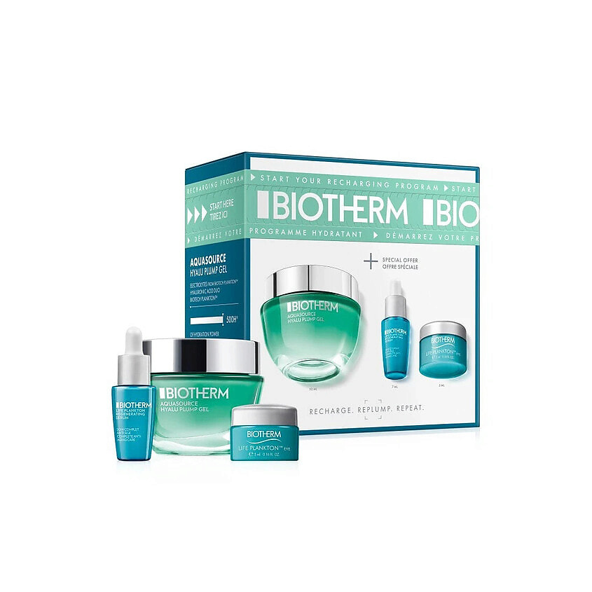Изображение товара Biotherm Aquasource Hyalu Routine Set набор средств для лица 50 мл + 7 мл