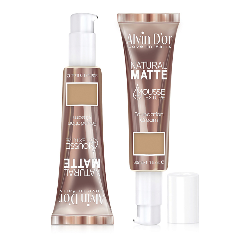 Изображение товара Тональный крем-мусс ALVIN D'OR Natural matte mousse 03 dark beige