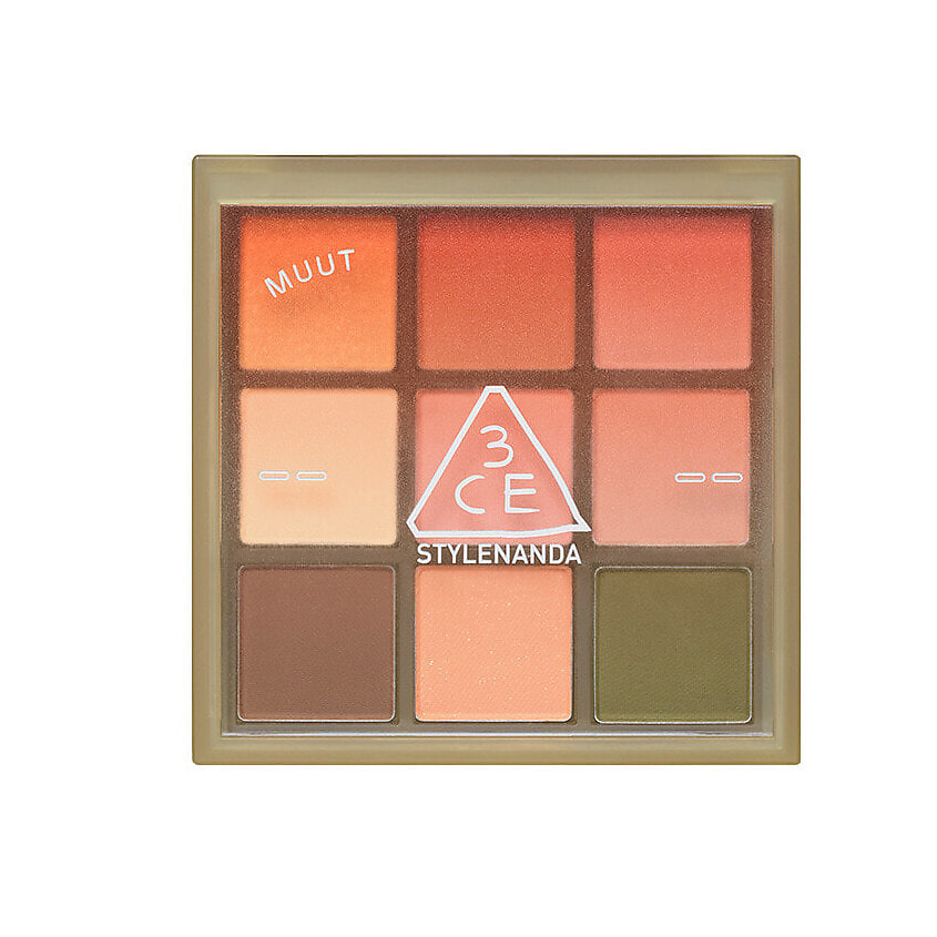 Изображение товара Палетка теней для век 3CE Multi Eye Color Palette Olive Grove, 9 матовых оттенков