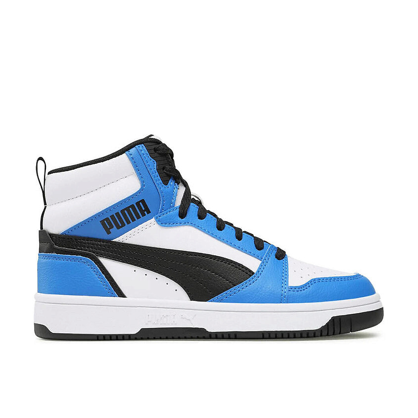 Изображение товара Детские спортивные кроссовки PUMA Rebound V6 Mid Jr, Черный, размер 38.5 EU