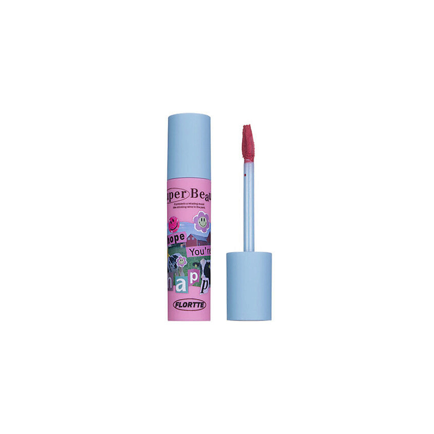 Изображение товара Кремовая помада FLORTTE I Am Super Beauty Lip Cream M05 с насыщенным пигментом и сатиновым финишем