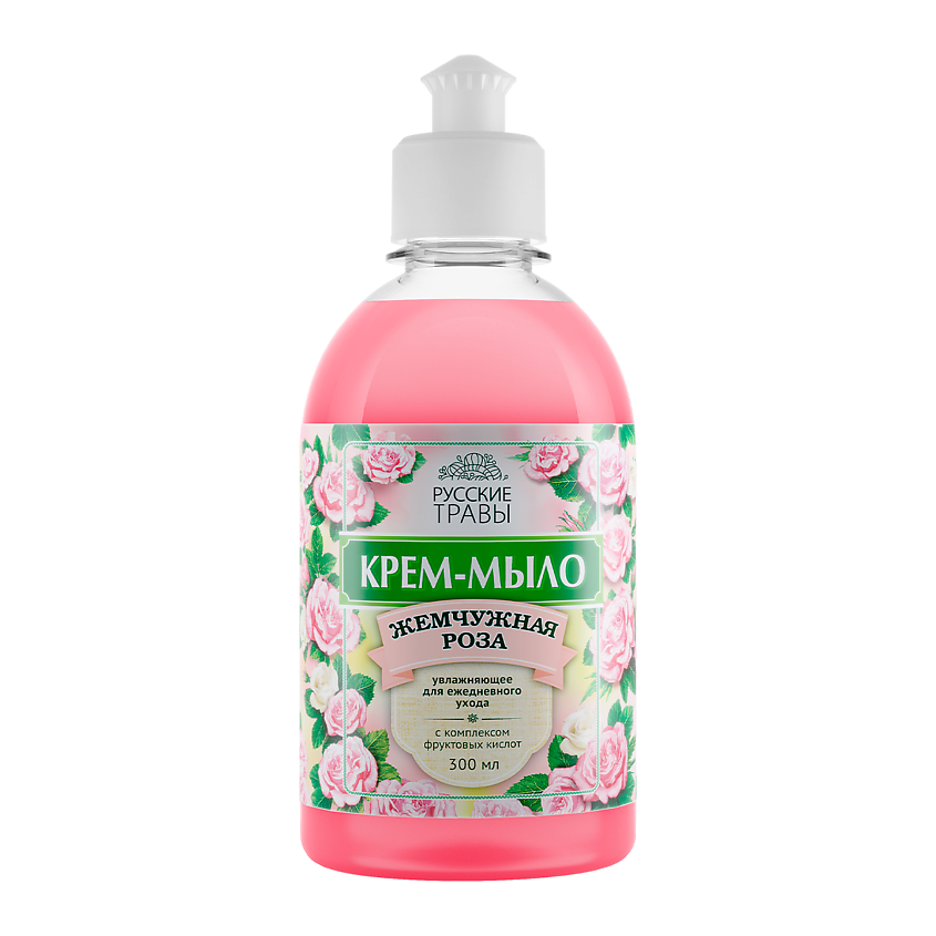 Изображение товара Крем-мыло жидкое Русские травы Жемчужная роза для ежедневного ухода 1 шт