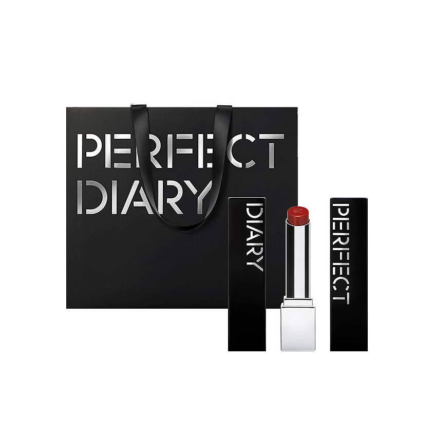 Изображение товара Стойкая губная помада Perfect Diary 703 Cinnamon с подарочным мешком