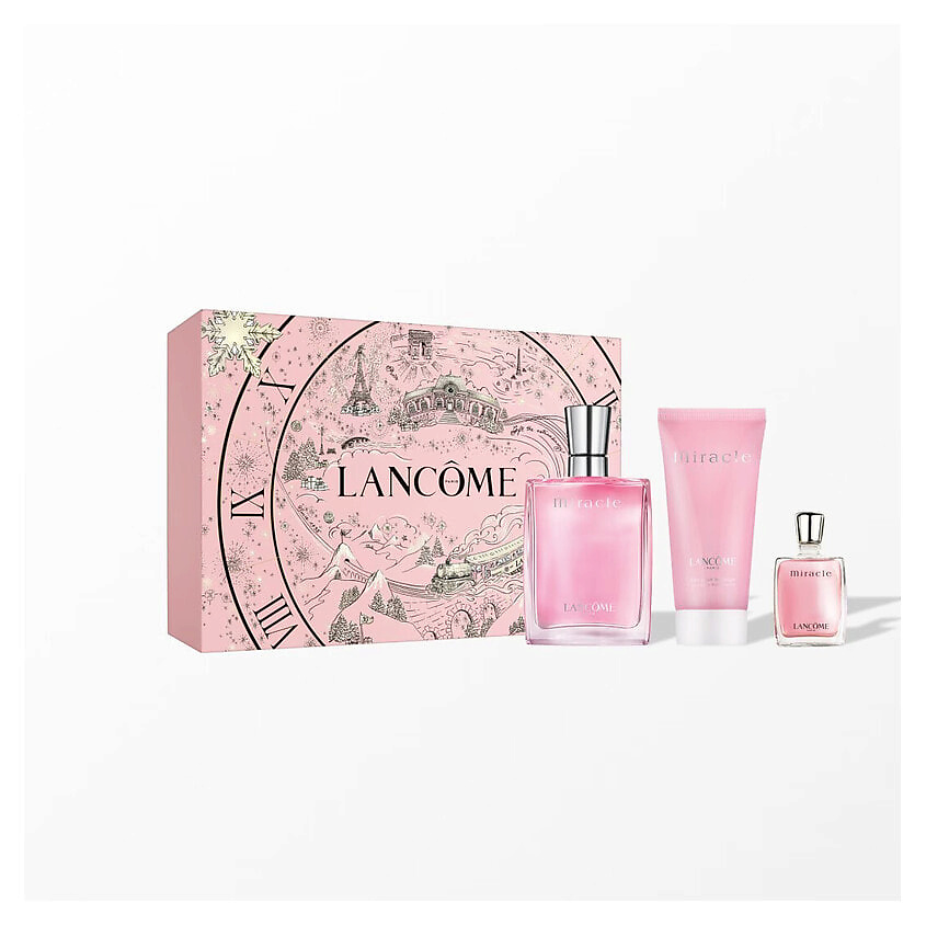 Изображение товара LANCOME Парфюмерный набор Miracle: парфюмерная вода+миниатюра+лосьон для тела, 30 мл + 50 мл + 5 мл