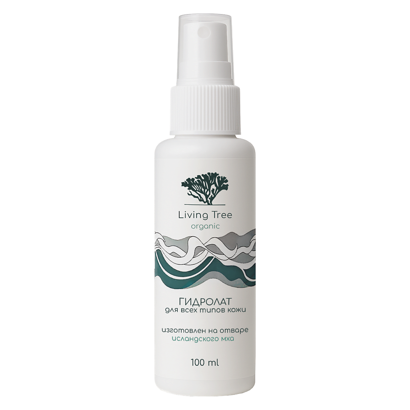 Изображение товара Гидролат из исландского мха Living Tree для лица и волос