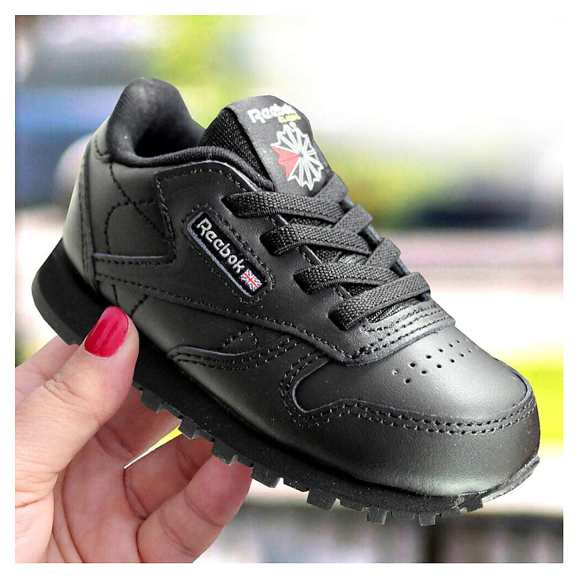 Изображение товара REEBOK Кроссовки низкие мужские CL LTHR, цвет: Черный, размер: 22