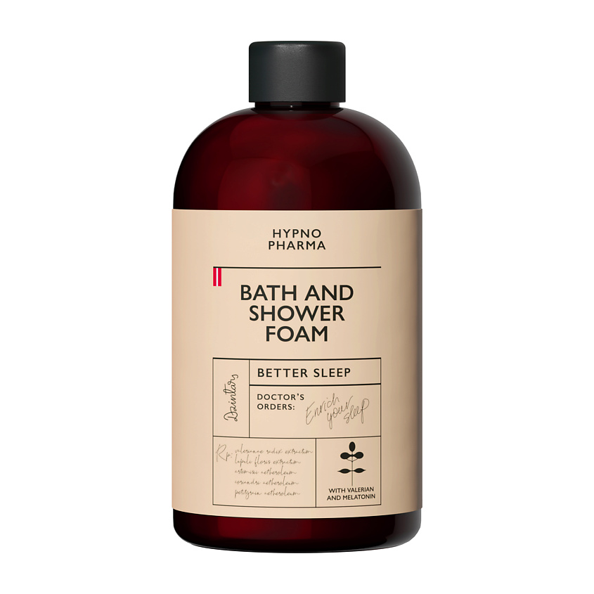 Изображение товара DZINTARS Hypno Pharma Пена для ванны и душа 350 мл для расслабления и увлажнения