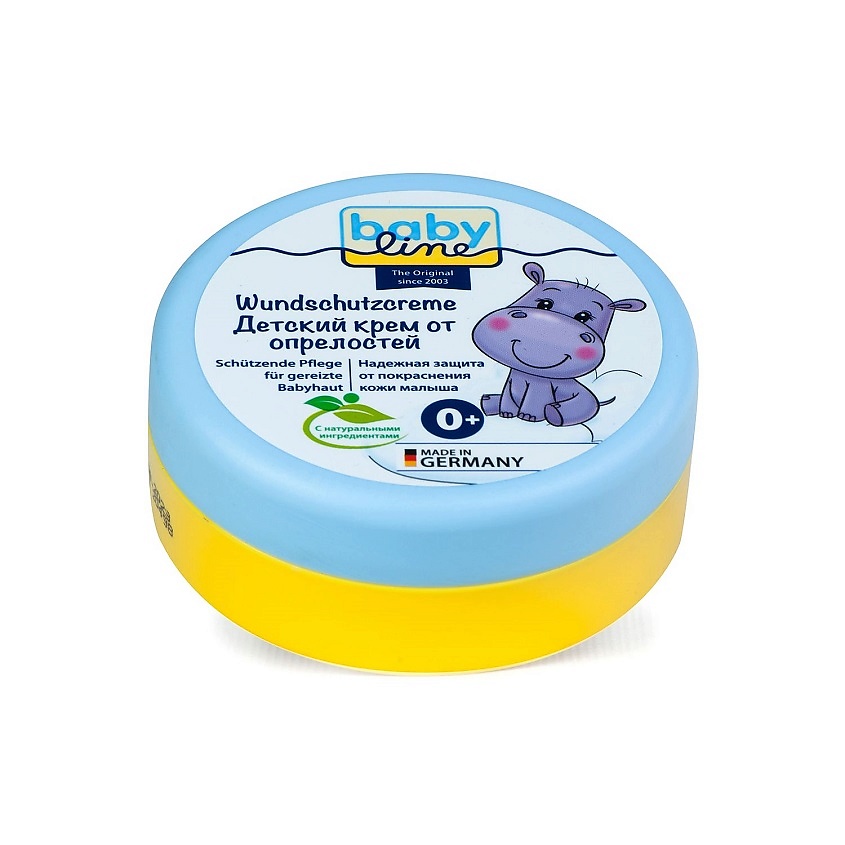 Изображение товара BABY LINE Детский крем от опрелостей под подгузник с миндальным маслом, пантенолом Wundschutzcreme, 150 мл