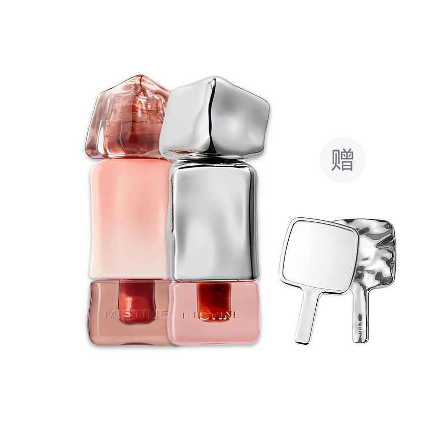 Изображение товара MISTINE Набор Thai Latte: Блеск для губ + Матовая помада + зеркальце, V02 Regular Ver.+ G02