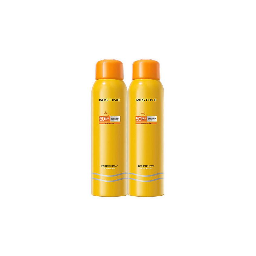 Изображение товара Мистине Aqua Sunscreen Spray SPF 50+ PA++++ солнцезащитный спрей для лица и тела 2x100 мл Изображение товара Мистине Aqua Sunscreen Spray SPF 50+ PA++++ солнцезащитный спрей для лица и тела 2x100 мл