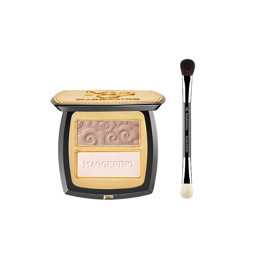 Изображение товара MAOGEPING Палетка для контуринга Cloud Light Sculpting Powder Duo + Кисть, № 801