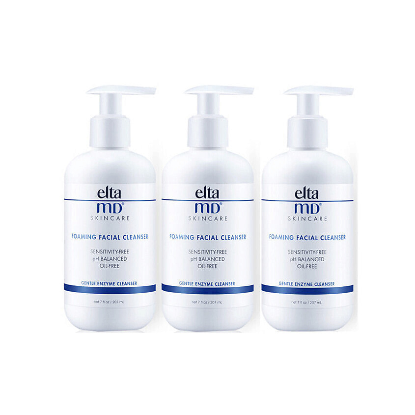 Изображение товара ELTA MD Гель для умывания с энзимами Foaming Facial Cleanser, 3 x 207 мл
