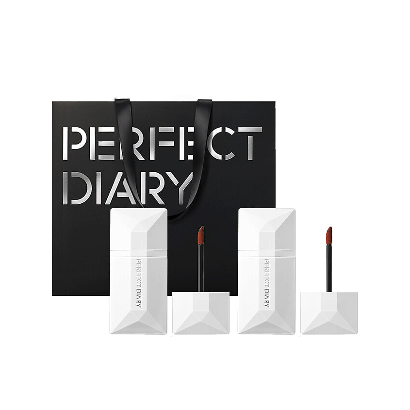Изображение товара Набор жидких помад PERFECT DIARY 002 Encounter 003 Indulgence яркий макияж