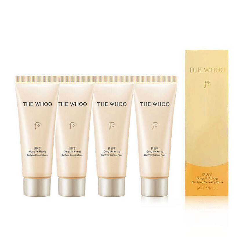 Изображение товара THE HISTORY OF WHOO Нежная очищающая пенка Gong Jin Hyang Clarifying Cleansing Foam, 4 x 40 мл