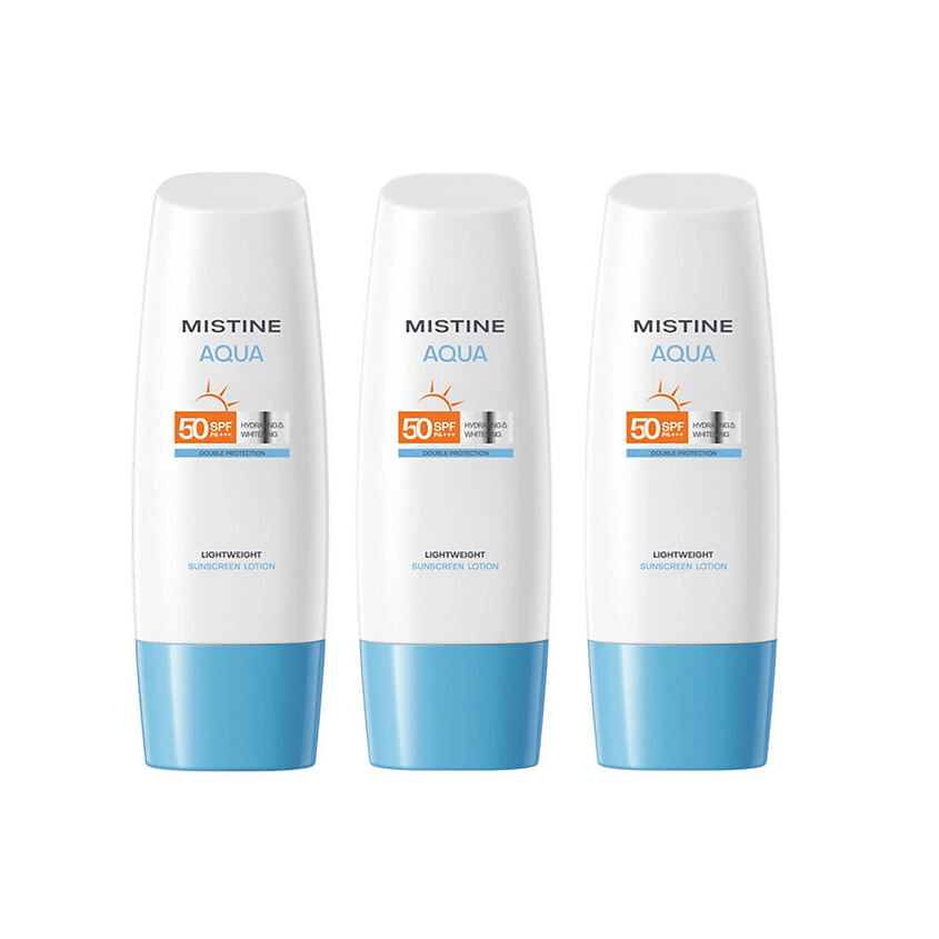 Изображение товара MISTINE Солнцезащитный лосьон Small Blue Hat Height Multiplier SPF50+, 210 мл