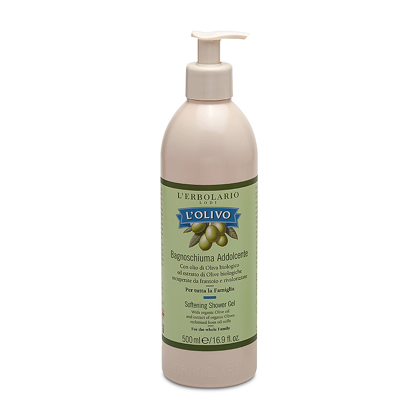 Изображение товара Гель для душа LERBOLARIO Смягчающий с оливковым маслом 500 мл Италия
