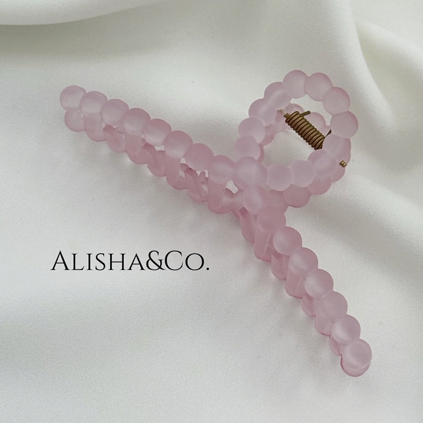 Изображение товара ALISHA&CO. Крабик для волос большой Juicy Bubbles лиловый, светло-розовый