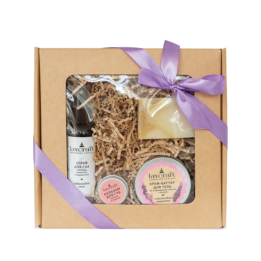 Изображение товара Подарочный набор Счастливые моменты натуральные средства для тела и релаксации