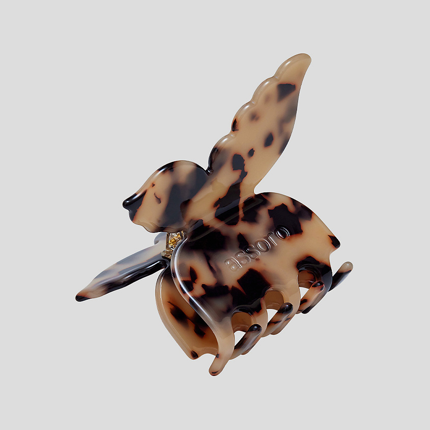 Изображение товара Краб для волос ASSORO Бабочка Саванна экологический аксессуар для женщин и детей