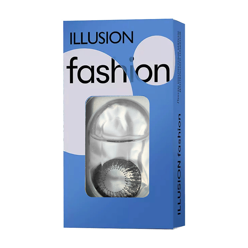 Изображение товара ILLUSION Цветные контактные линзы fashion ADONIS superblack, -4.50 / 8.6 / 14.5 / 2шт.