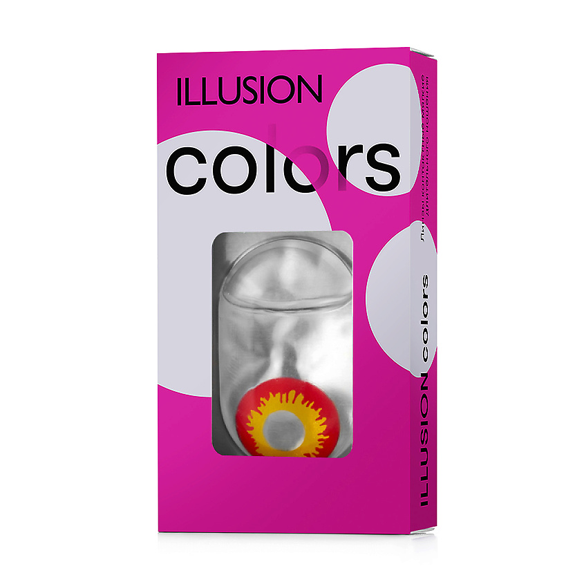 Изображение товара ILLUSION Контактные линзы карнавальные RIO FC-06, Красный