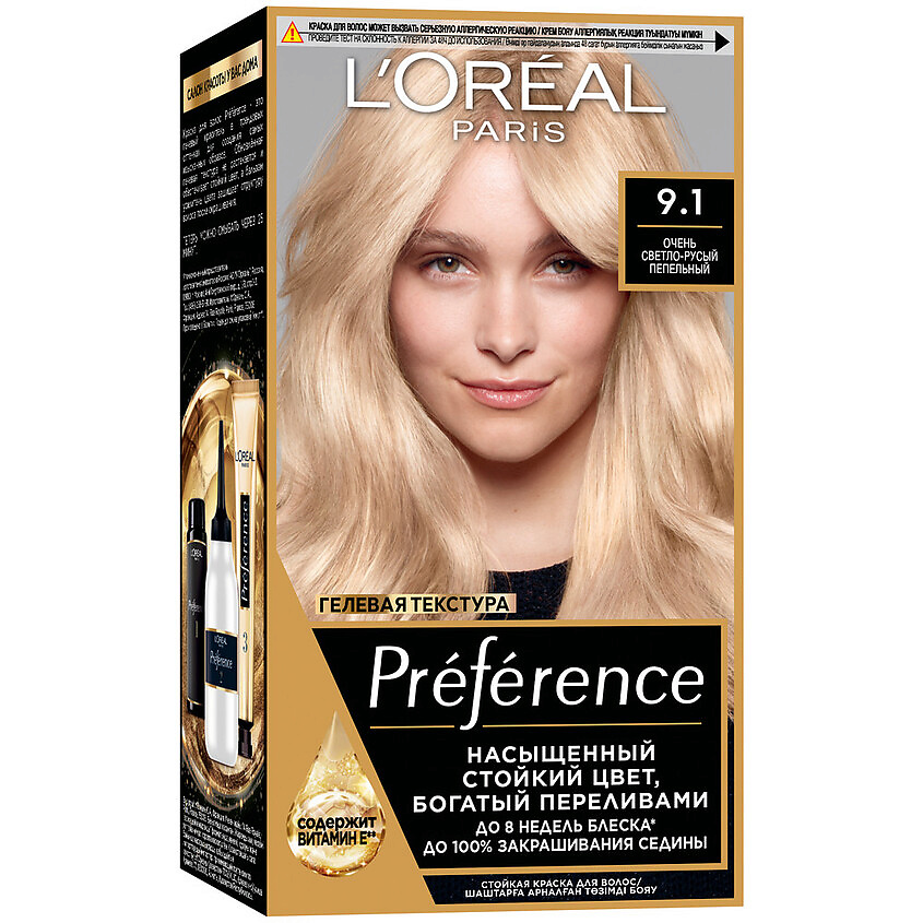 Изображение товара L'ORÉAL PARIS Стойкая краска для волос Preference № 9.1