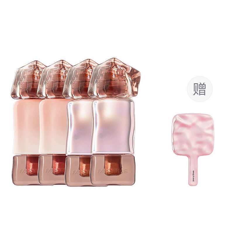 Изображение товара MISTINE Набор Thai Latte: Блеск + Матовая губная помада + Зеркало, G02+G03+M02+M03