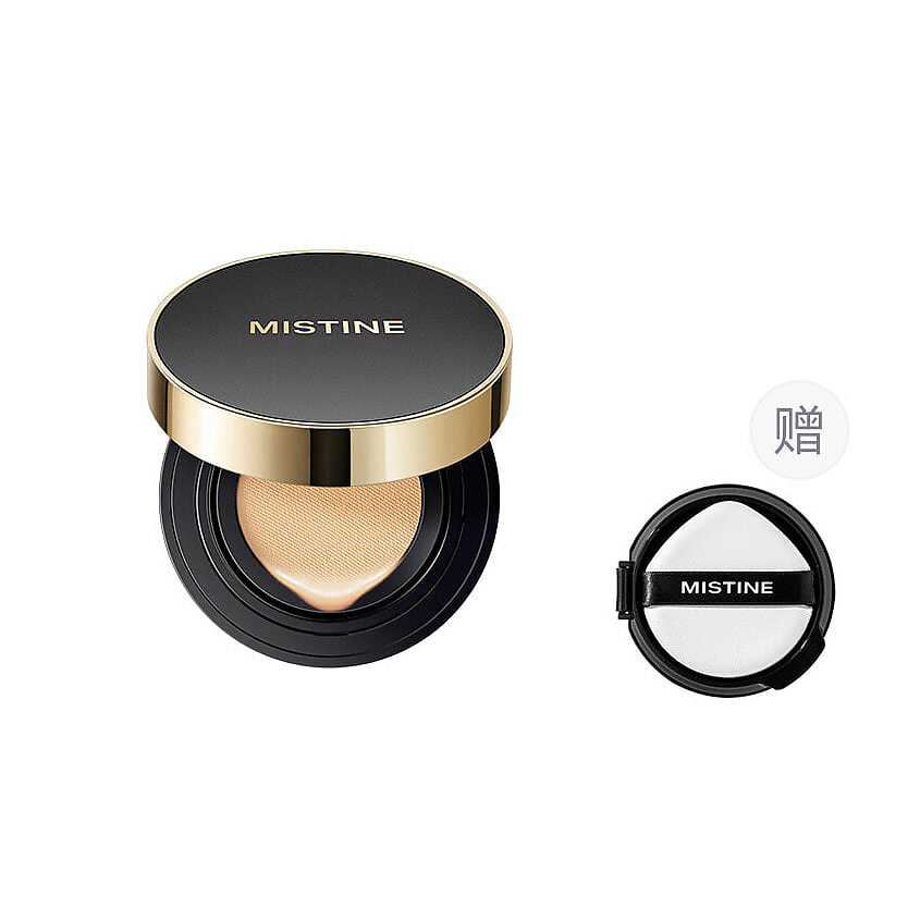 Изображение товара Mistine Gold Matte Cover Cushion набор тонального средства с спонжом LF100