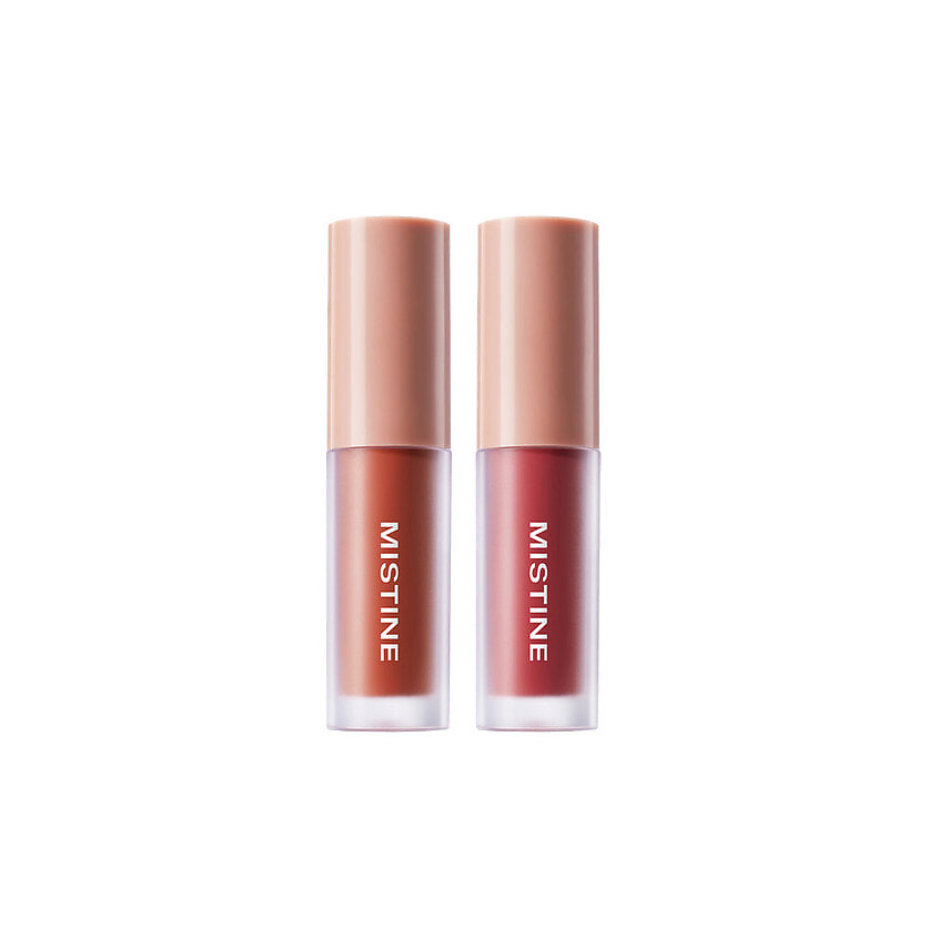 Изображение товара MISTINE Набор блесков для губ JELLY LIP GLOSS 02 Dusty Pink Peach + 03 Fir Red Chestnut