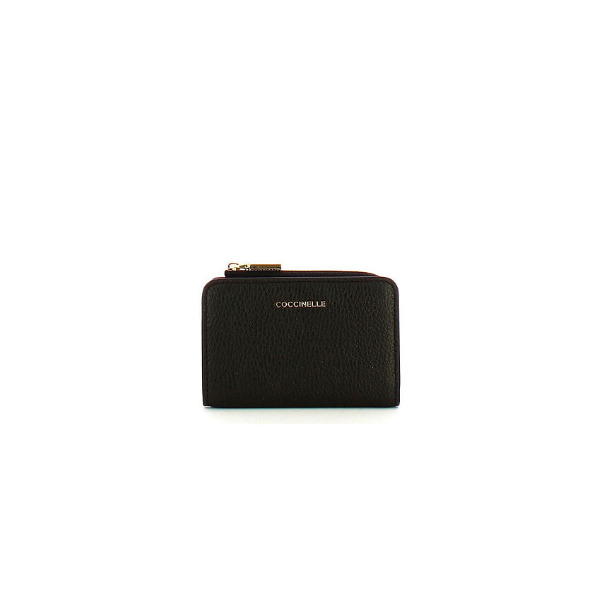 Изображение товара COCCINELLE Кошелек женский кожаный для документов Metallic Soft, цвет: Черный, размер: One Size