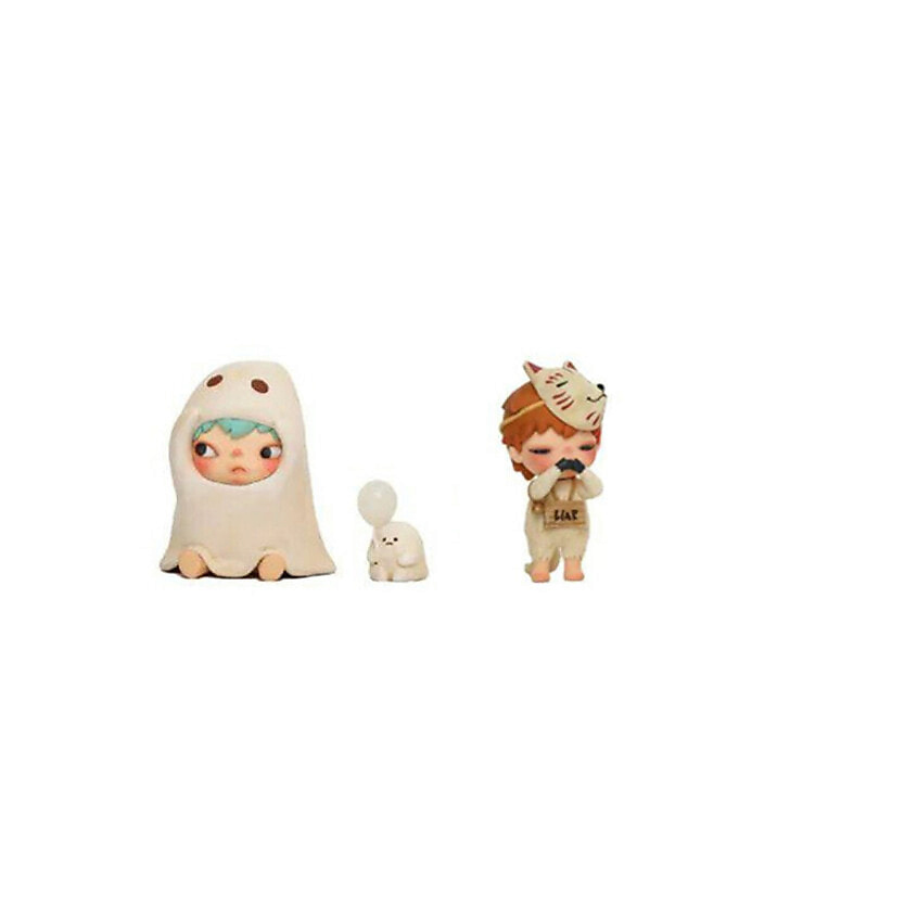 Изображение товара POP MART фигурка Hirono Generation 1 коллекционная Ghost Fox современный дизайн