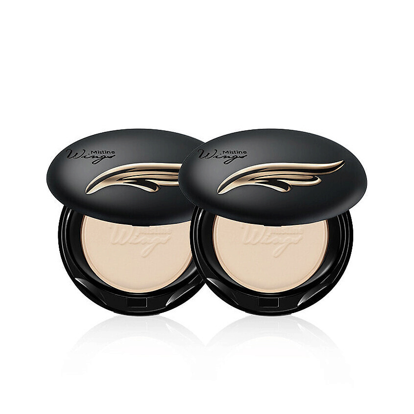 Изображение товара MISTINE Набор: 2 пудры для лица WINGS EXTRA COVER POWDER SPF25 PA++, S1 ivory +S2 natural