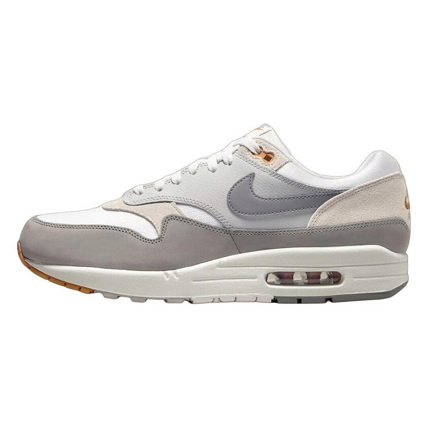 Изображение товара NIKE Кроссовки Air Max 1 Summit White Flat Pewter Iron Ore, цвет: Серый, размер: 38,5