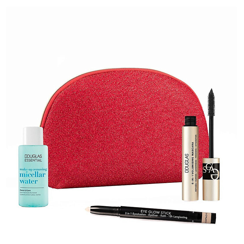 Изображение товара DOUGLAS Набор Exception'Eyes: тушь, лайнер, мицеллярка, косметичка